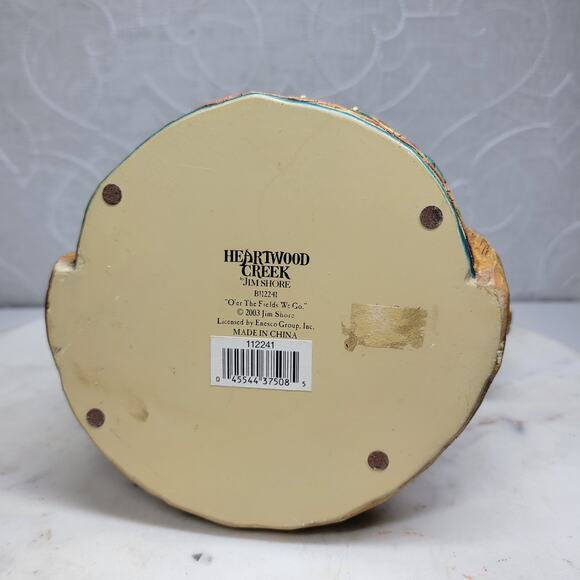 Jim Shore Heartwood Creek Over the Fields We Go Santa with Sheep Figurine 9” - Picture 11 of 13